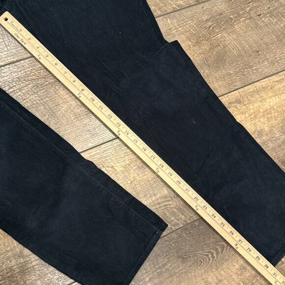 J.Crew Men's Corduroy Straight Leg Pant Black Size 33x32 - Picture 3 of 8